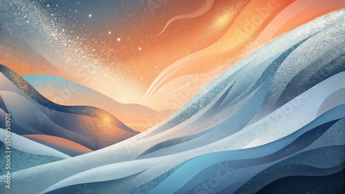 Abstract Landscape with Celestial Elements