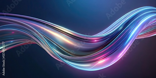 Abstract Swirling Metallic Texture