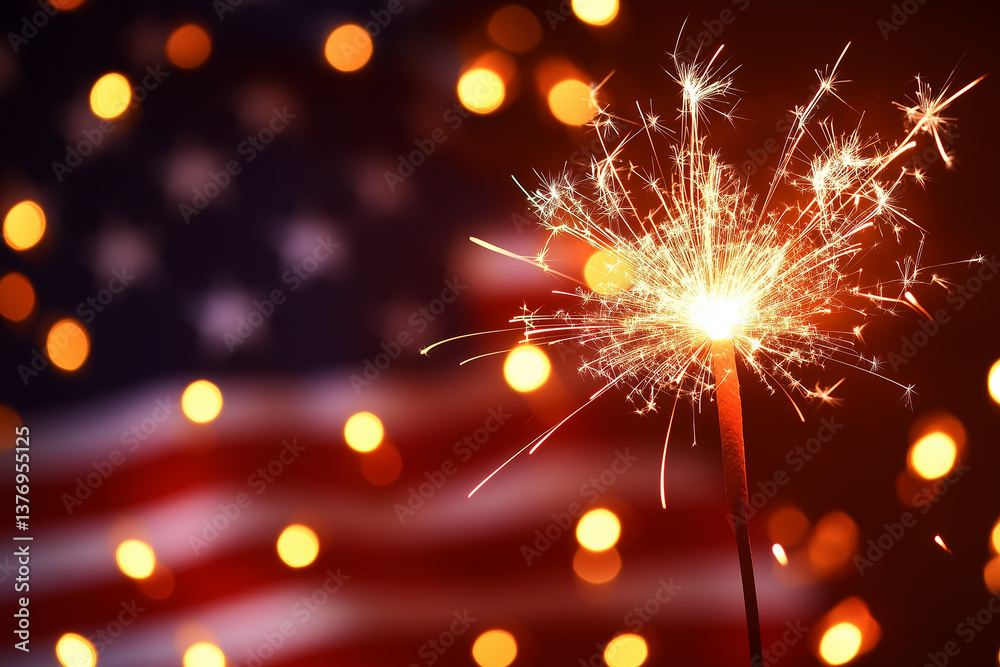 Fototapeta premium Independence Day in America 4th of July