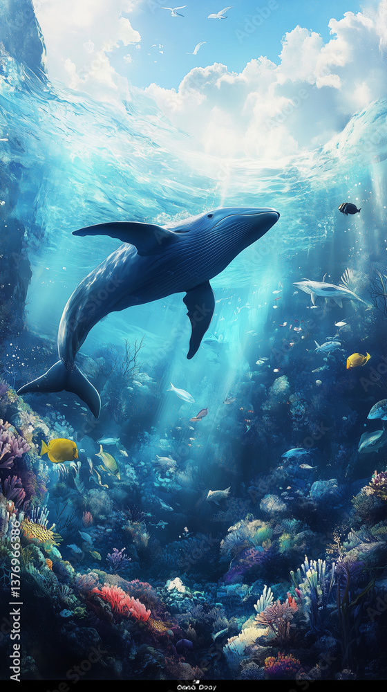 Fototapeta premium world oceans day