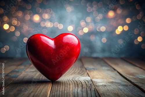 Heart Symbol, Love, Valentine's Day, Romantic, Red Heart Graphic Design Element