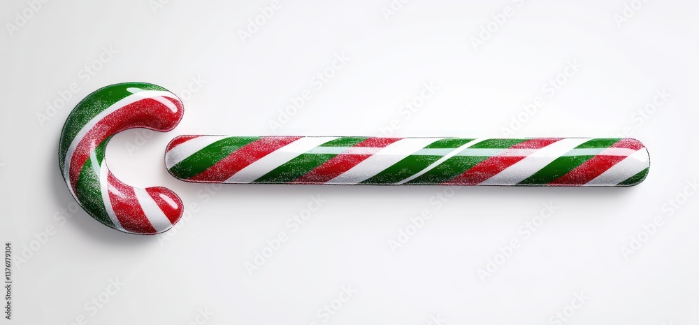 Obraz premium Christmas Loading Candy Cane Colorful