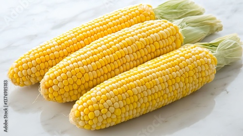 Fresh Yellow Corn on the Cob photo