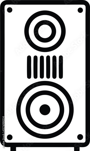 Audio speaker icon. Speaker Icon. Loud music home system symbol. Vector of audio bass with Bluetooth technology. vector illustration