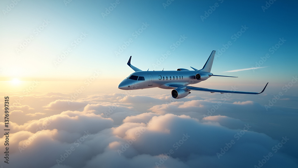 Fototapeta premium Airplane in the sky