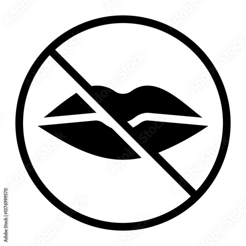 silent glyph icon