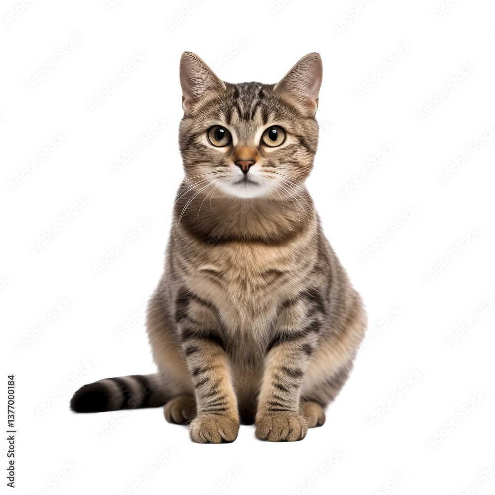 cat on white background cat on white background