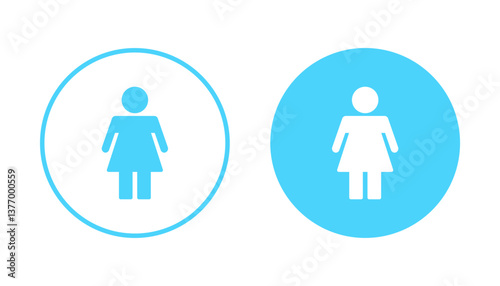 Female icon vector. woman sign and symbol
