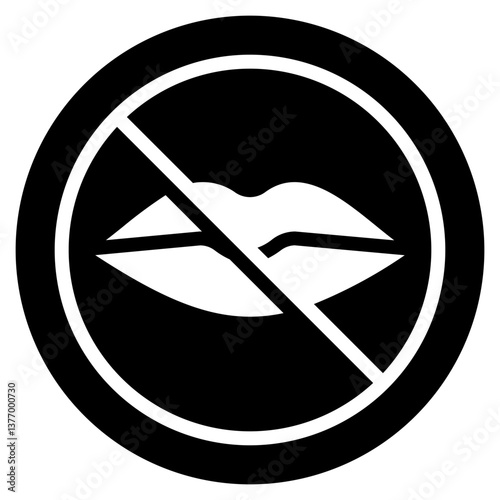 silent glyph icon