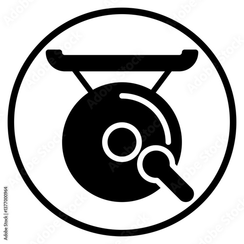 gong glyph icon