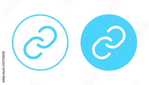 Link icon vector. Hyperlink chain sign and symbol