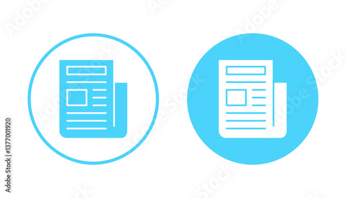 Newspaper icon vector. news paper sign and symbolign