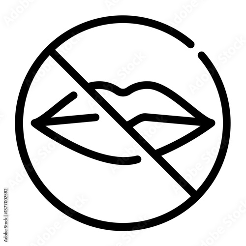 silent line icon