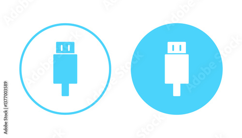 Usb icon vector. Flash disk sign and symbol. flash drive sign.