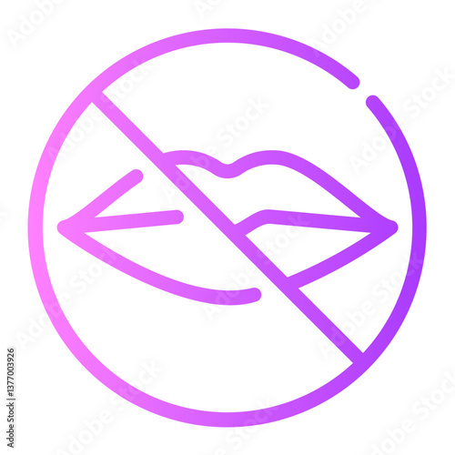 silent gradient icon
