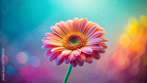 Minimalist Colorful Flower Photography: Vibrant Blooms in Simple Settings