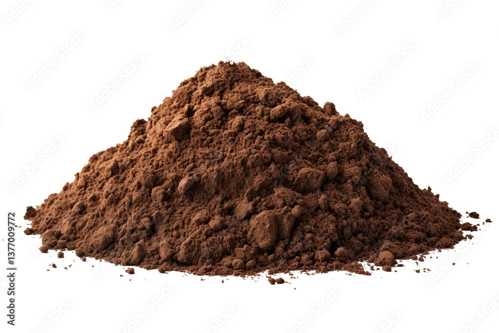 pile of soil isolated on white pile of soil isolated on white