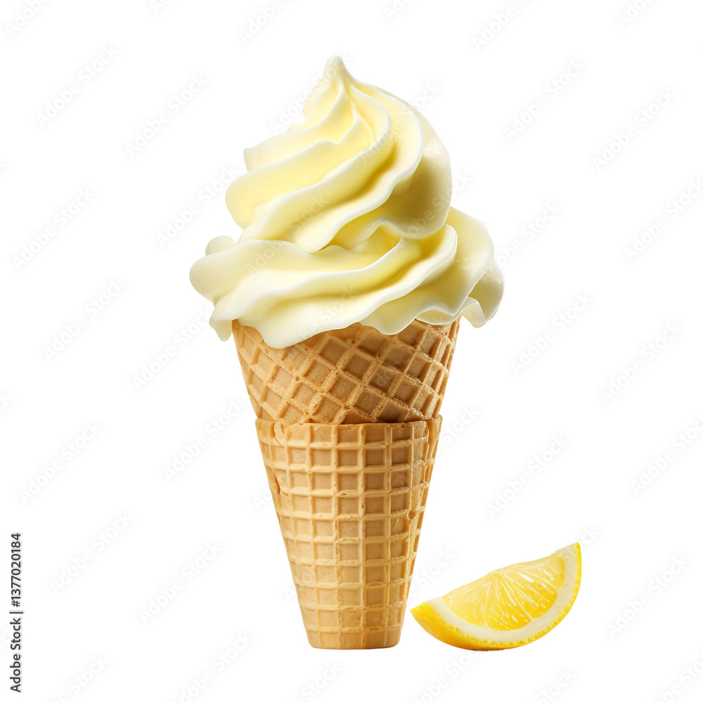 white background lemon ice cream cone
white background lemon ice cream cone
