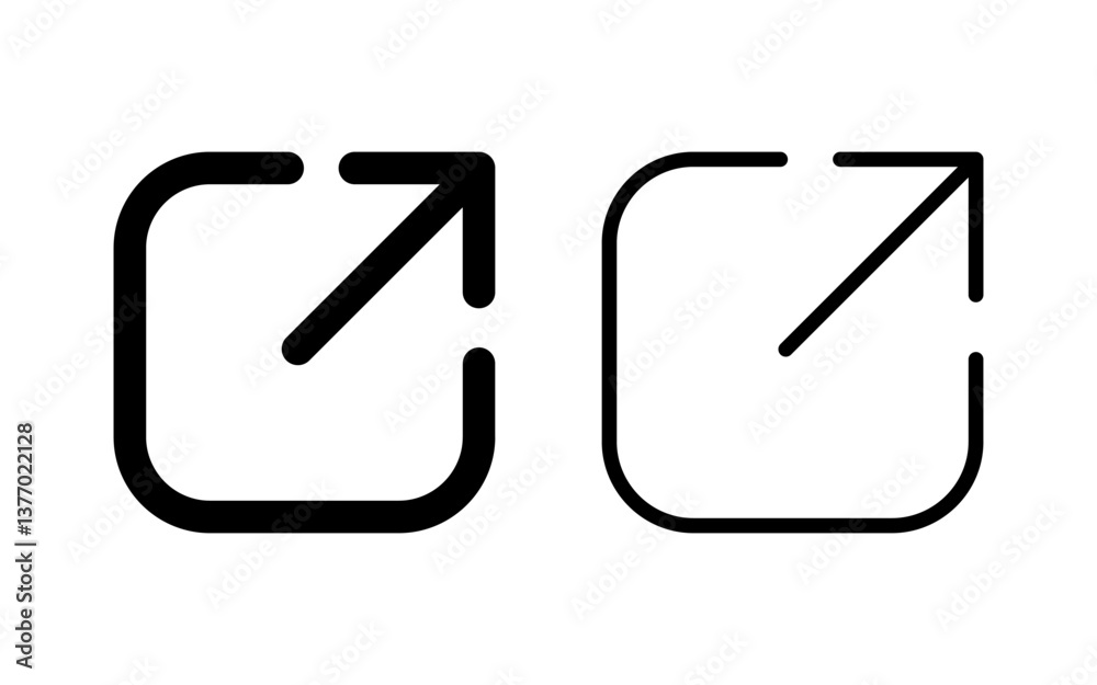 External link icon vector illustration. link sign and symbol. hyperlink symbol External link icon vector illustration. link sign and symbol. hyperlink symbol