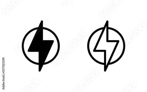 Lightning icon vector illustration. electric sign and symbol. power icon. energy sign