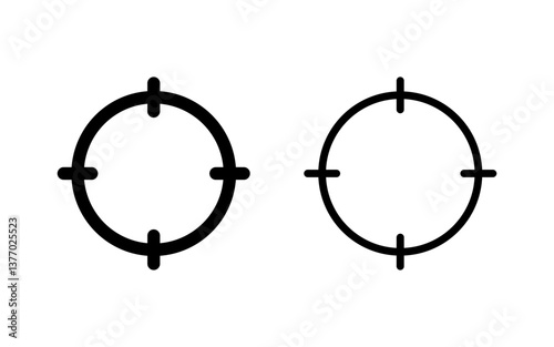 Target icon vector illustration. goal icon vector. target marketing sign and symbol