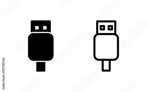 Usb icon vector illustration. Flash disk sign and symbol. flash drive sign.