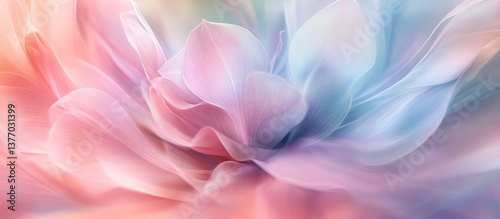 Delicate Pastel Floral Abstract