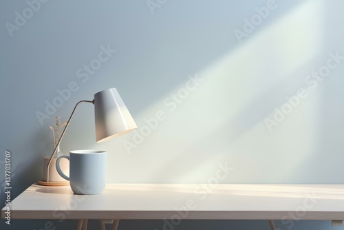 lamp on the table