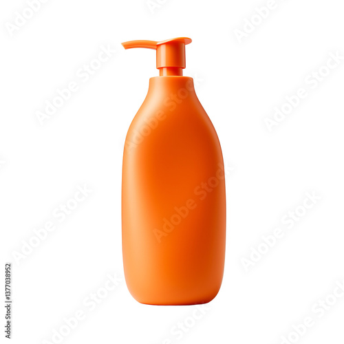 Wallpaper Mural orange cosmetic bottle isolated on white
 Torontodigital.ca
