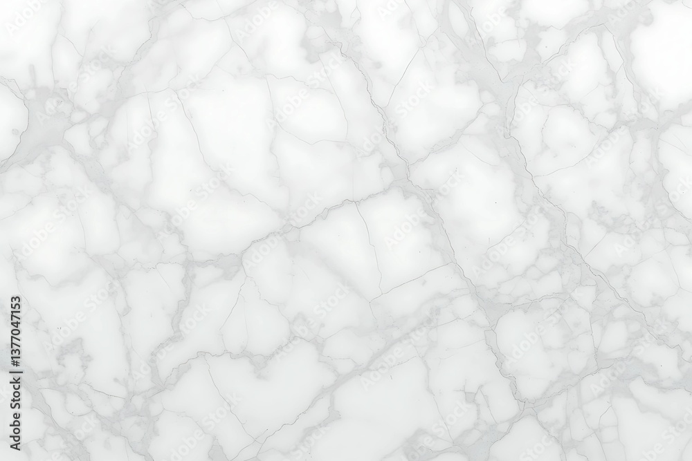 Obraz premium : Abstract White Marble Surface with Subtle Gray Veins