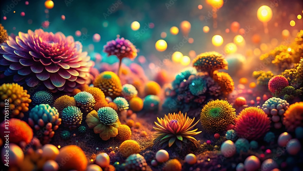 Fototapeta premium Stunning 4K Ultra HD Desktop Wallpaper: Abstract Deep Focus Nature Scene