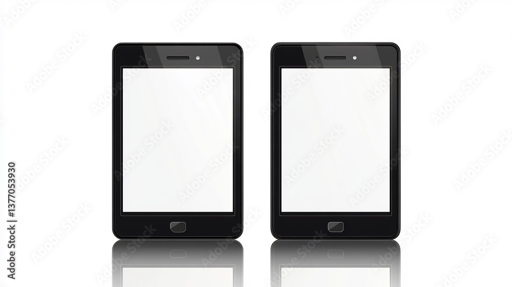 Modern Smartphone Technology Display Illustration Modern Smartphone Technology Display Illustration