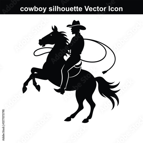 Silhouette of a horse and rider racing in a western equestrian style.