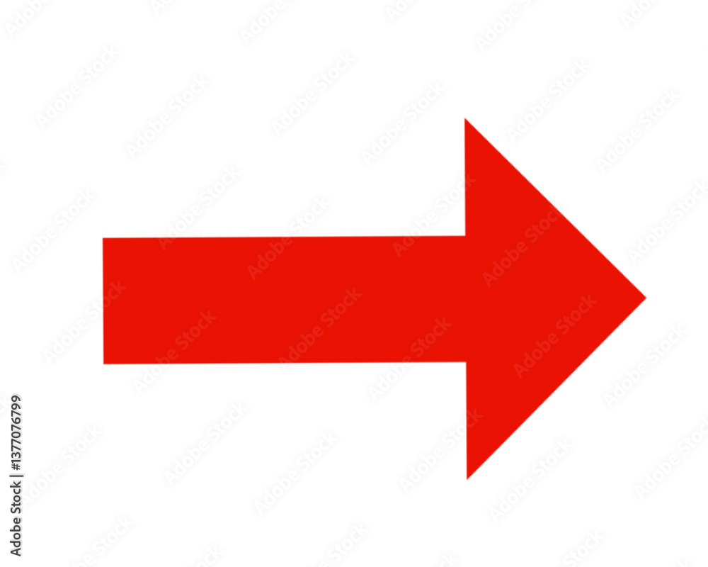 Red Arrow pointing right on transparent background for design elements Red Arrow pointing right on transparent background for design elements