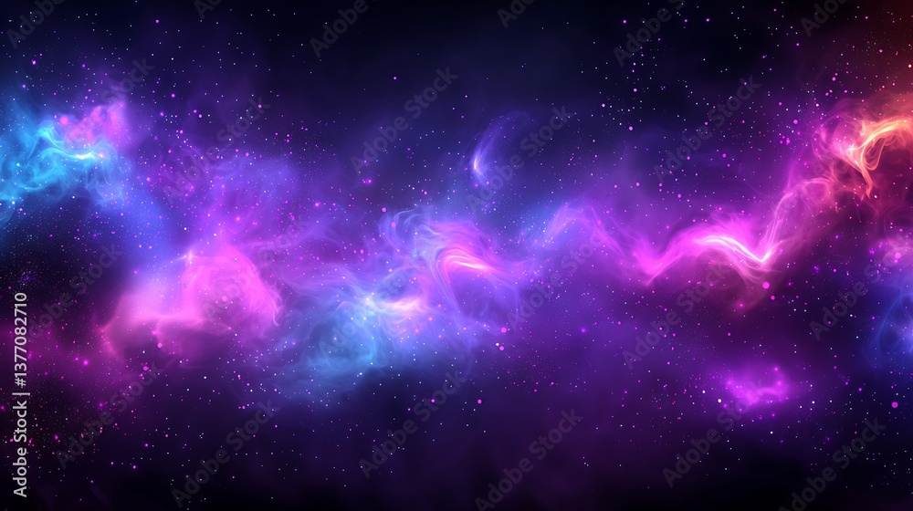 Fototapeta premium Cosmic Nebula Abstract Background Texture