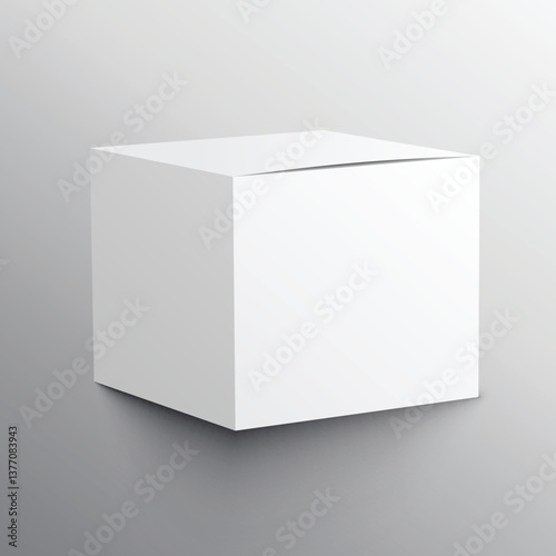 Blank White Box stock illustration