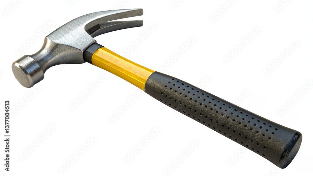 Claw Hammer with Textured Yellow Handle Claw Hammer with Textured Yellow Handle