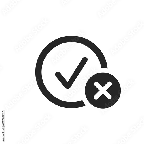Circle Checkmark X Icon
