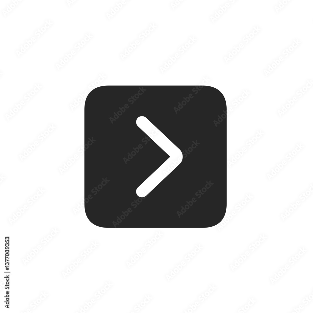 White Right Arrow in Black Rounded Square
White Right Arrow in Black Rounded Square