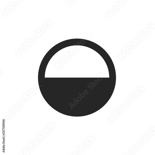 Circle Bottom Half Filled