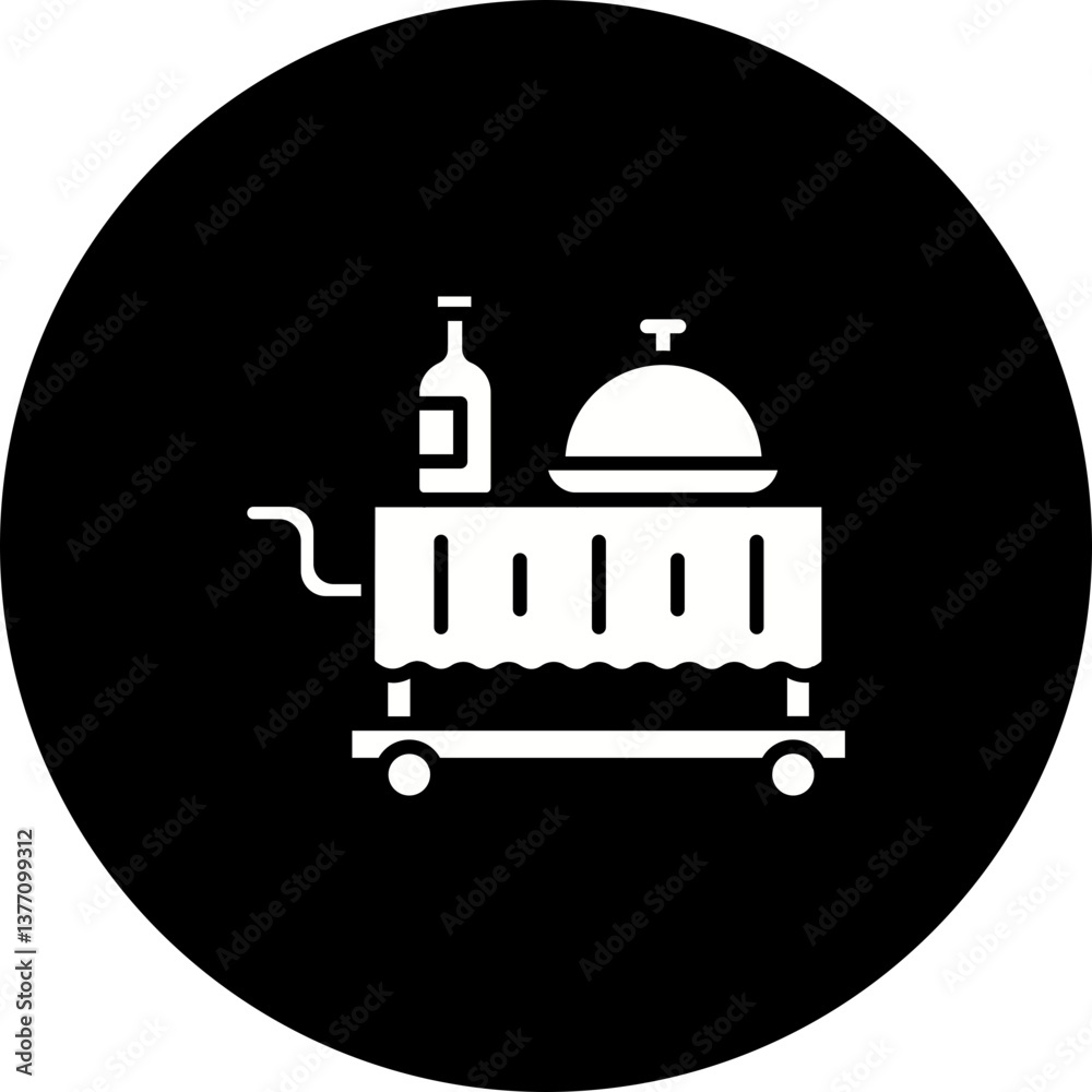 Fototapeta premium Room Service Icon