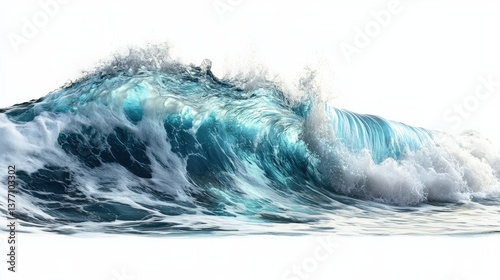 Fototapeta Naklejka Na Ścianę i Meble -  Powerful Turquoise Ocean Wave
