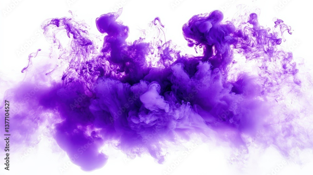 Fototapeta premium Abstract Purple Ink Flow