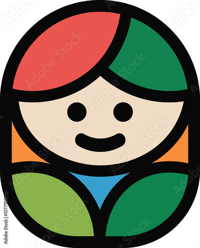 boy with a red heart