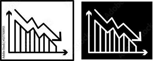 Line graph with fluctuating market trends, financial analysis, economic growth and decline, investment forecasting with transparent background.

