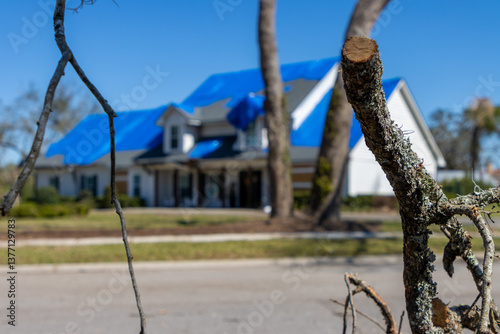 Obraz na płótnie Tornado damage