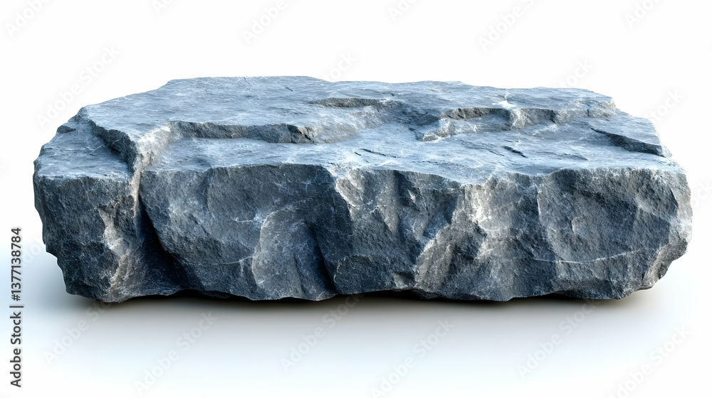 Fototapeta premium Gray Rock 3D Render