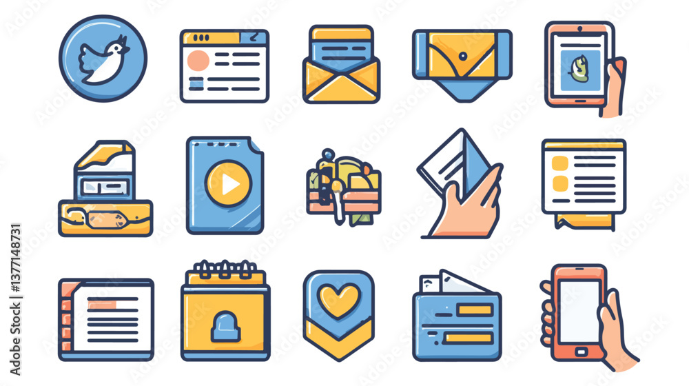 Creative Content Marketing Concepts Icon Set , Content Marketing Creative Content Marketing Concepts Icon Set , Content Marketing
