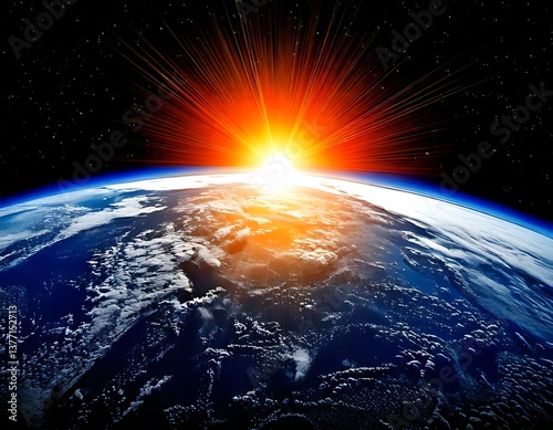 planet earth in space