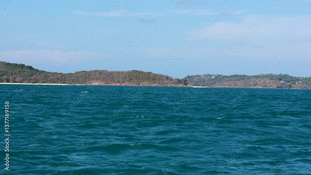 Serene Ocean Waves Near Phuket Island Coastline Serene Ocean Waves Near Phuket Island Coastline